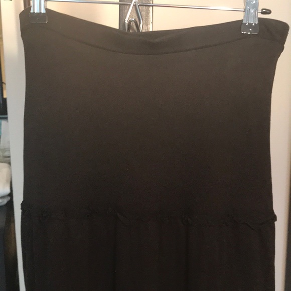 Ann Taylor Loft Black Maxi Ruffle Skirt - Picture 11 of 12